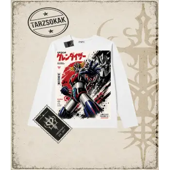 Goldorak Anime Baskılı Long Sleeve