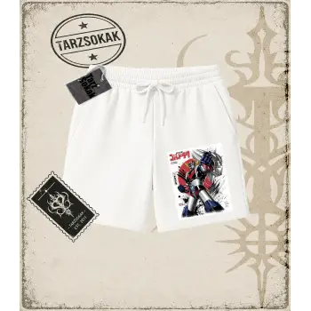 Goldorak Anime Baskılı Unisex Şort