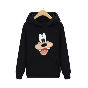 Goofy Face Siyah Unisex Kapşonlu Sweatshirt 00439