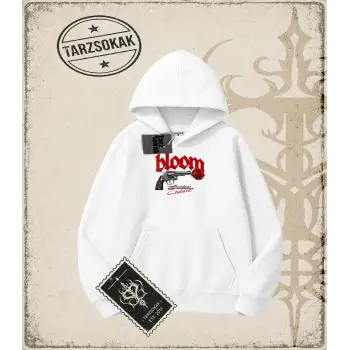 Gotik & Grunge STREETWEAR BLOOM Kapşonlu Sweatshirt
