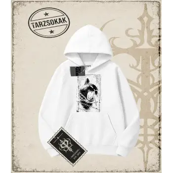Gotik & Grunge STREETWEAR CAT RETRO (4) Kapşonlu Sweatshirt