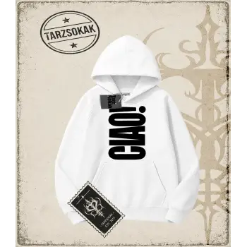 Gotik & Grunge STREETWEAR CIAO! Kapşonlu Sweatshirt