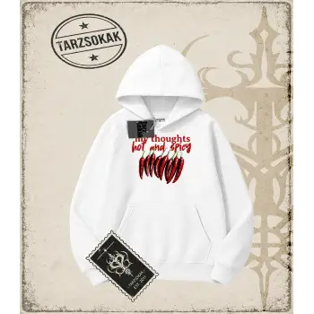Gotik & Grunge STREETWEAR HOT AND SPICY Kapşonlu Sweatshirt