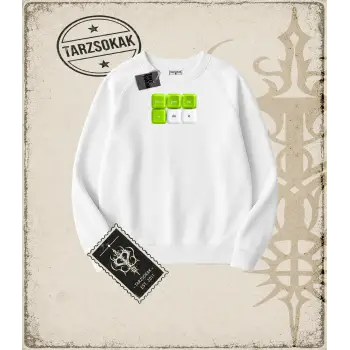 Gotik & Grunge STREETWEAR KEYCAP 2 Bisiklet Yaka Sweatshirt