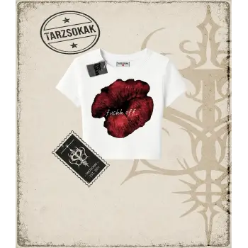 Gotik & Grunge STREETWEAR LIPS OFF Baby Tee