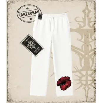Gotik & Grunge STREETWEAR LIPS OFF Unisex Baggy Eşofman Altı