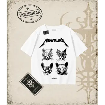 Gotik & Grunge STREETWEAR MEOWTALLICA Tişört