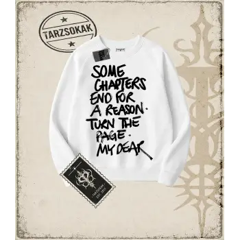 Gotik & Grunge STREETWEAR SOME CHAPTERS  Bisiklet Yaka Sweatshirt