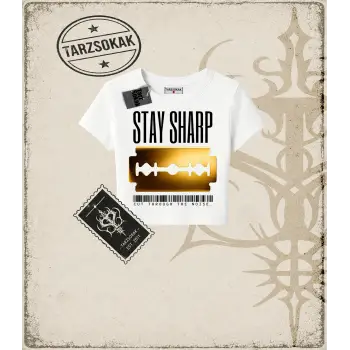 Gotik & Grunge STREETWEAR STAY SHARP Baby Tee