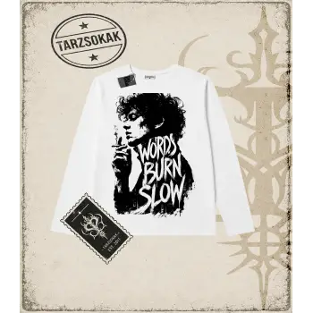 Gotik & Grunge STREETWEAR WORD BRON SLOW Long Sleeve