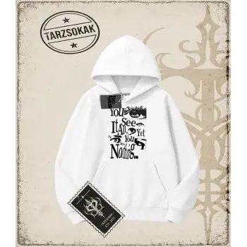 Gotik & Grunge STREETWEAR yet you see nothing Kapşonlu Sweatshirt