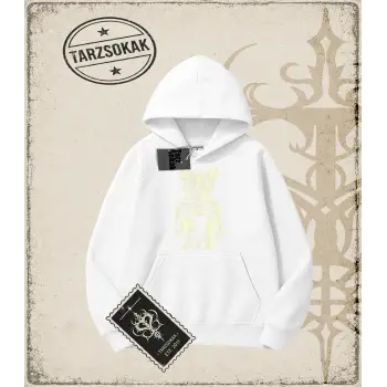 Gotik & Grunge STREETWEAR Zostałam Kapşonlu Sweatshirt