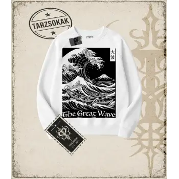 GREATWAVE Oversize Unisex Bisiklet Yaka Sweatshirt