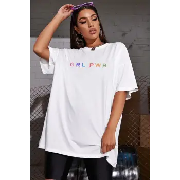 Grlpwr Baskı Oversize T-shirt