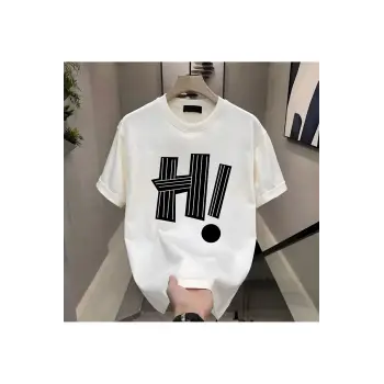 H! Baskılı Beyaz Erkek