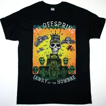 HATEBREED SKULL LOGO NEW BLACK T-SHIRT ÖN VE ARAKA BASKILI