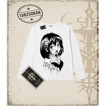 Hentai Anime Baskılı Long Sleeve
