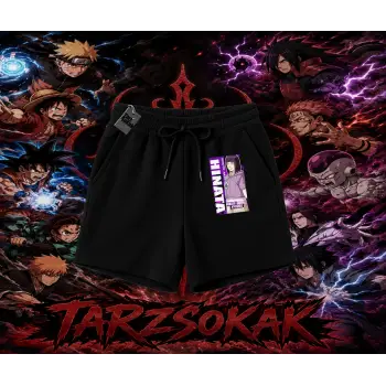 Hinata Hyuga Naruto Anime Karakteri Unisex Şort Beyaz