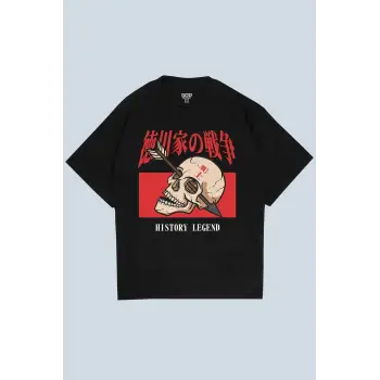 History Legend Siyah Oversize Unisex T-shirt