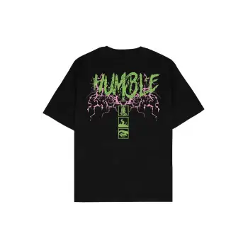 Humble Siyah Oversize Unisex T-shirt