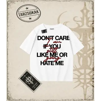 I DONT CARE Oversize Unisex Tişört