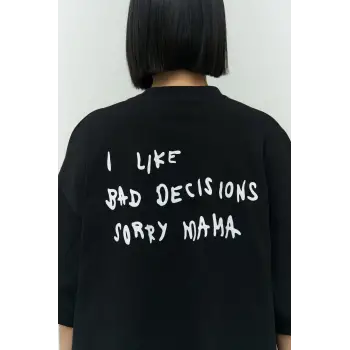 I Like Mama Siyah Oversize