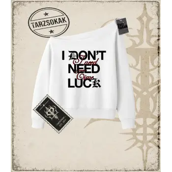 I NEED TIME Kadın Kayık Yaka Sweatshirt