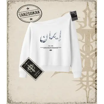 IMAN   Kadın Kayık Yaka Sweatshirt