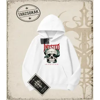 INFESTED Oversize Unisex Kapşonlu Sweatshirt