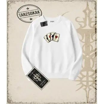 Iskambil Oversize Unisex Bisiklet Yaka Sweatshirt