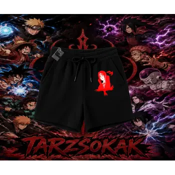 Itachi Uchiha Naruto Anime Karakteri Unisex Şort Beyaz