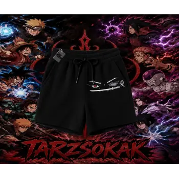 Itachi Uchiha Naruto Anime Karakteri Unisex Şort Beyaz