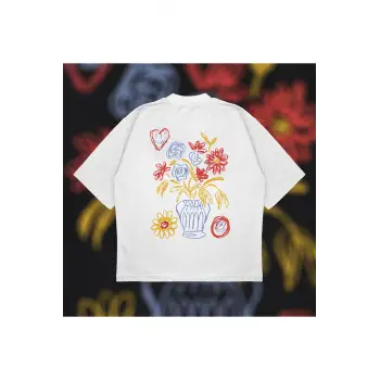 Jarron Tee Oversize Unisex Pamuklu Nefes Alan Kalın Kumaşlı