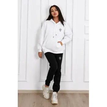 Kadın 2 Iplik Yeşil Eşofman Takımı Oversize