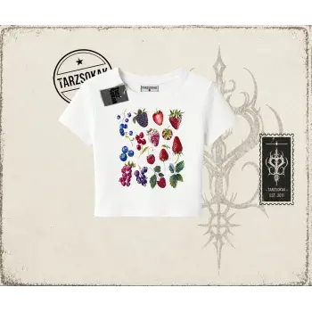 Kadın Berries Kadın Baby Tee Beyaz