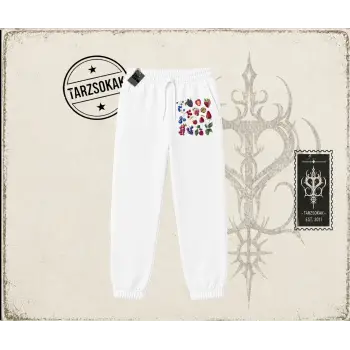 Kadın Berries Unisex Jogger Eşofman Altı Beyaz