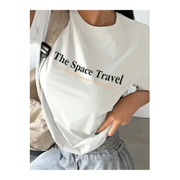 Kadın Beyaz The Space Oversize