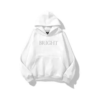 Kadın Bright Taş Baskılı Sweatshirt Beyaz