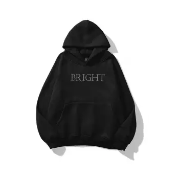 Kadın Bright Taş Baskılı Sweatshirt Siyah