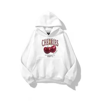 Kadın Cherries Sweatshirt Beyaz