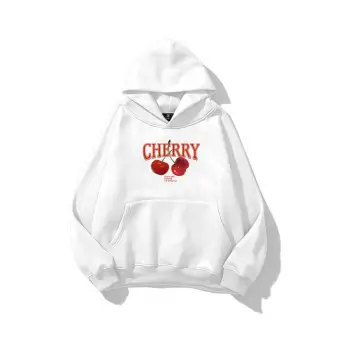 Kadın Have a Nice Weekend Cherry Sweatshirt Beyaz