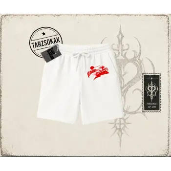 Kadın Hawaii Unisex Şort Beyaz