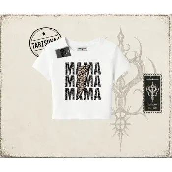 Kadın MamaMama Kadın Baby Tee Beyaz