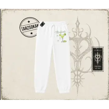 Kadın Margarita Unisex Jogger Eşofman Altı Beyaz