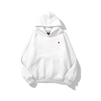Kadın Minik Kalp Sweatshirt Beyaz