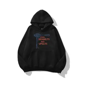 Kadın More Spaghetti Sweatshirt Siyah