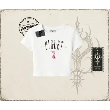 Kadın Piglet Since 1966 Kadın Baby Tee Beyaz