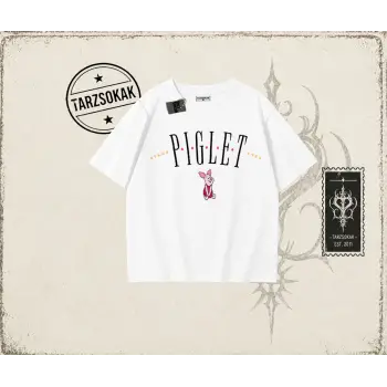 Kadın Piglet Since 1966 Oversize Unisex Tişört Beyaz