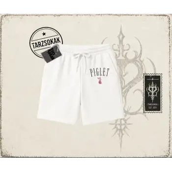 Kadın Piglet Since 1966 Unisex Şort Beyaz