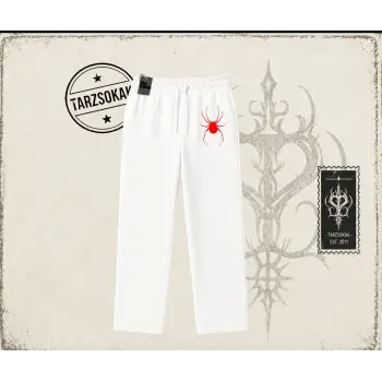 Kadın Red Spider Unisex Baggy Eşofman Altı Beyaz